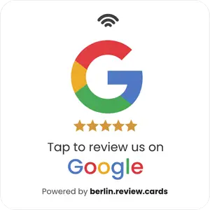 Tisch-Sticker, Google-Design mit fünf Sternen, 60 × 60 mm