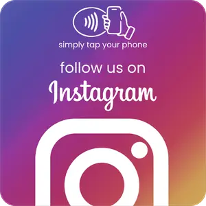 Tisch-Sticker, Instagram-Design mit Farbverlauf, 60 × 60 mm